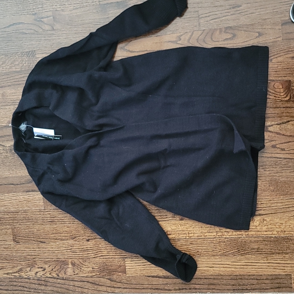 Joan Vass black cardigan